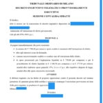 IL DECRETO INGIUTIVO A SEGUITO DI CONVALIDA DI SFRATTO
